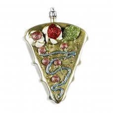 Χριστουγεννιάτικο Στολίδι Κομμάτι Τούρτας Πράσινο (11 cm)